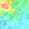 Mappa topografica Trégornan, altitudine, rilievo