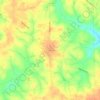 Mappa topografica Thomas, altitudine, rilievo