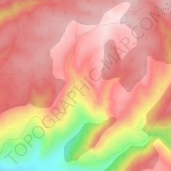 Mappa topografica Hontanillas, altitudine, rilievo