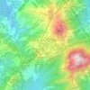 Mappa topografica 昂坪村, altitudine, rilievo