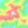 Mappa topografica Jbel Toubkal جبل توبقال, altitudine, rilievo