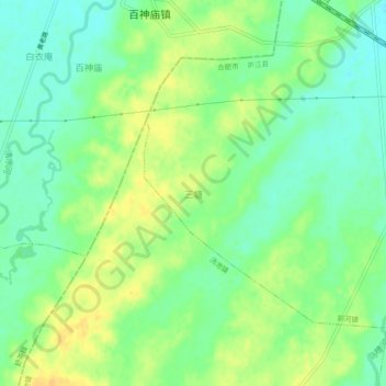 Mappa topografica 三塘, altitudine, rilievo