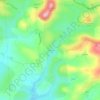 Mappa topografica Cantoul, altitudine, rilievo