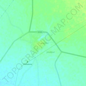 Mappa topografica Chanasma, altitudine, rilievo