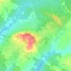 Mappa topografica Brébion, altitudine, rilievo