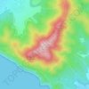 Mappa topografica Poggio Peroni, altitudine, rilievo