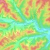 Mappa topografica Greeley, altitudine, rilievo