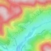Mappa topografica Le Pré Galland, altitudine, rilievo
