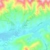 Mappa topografica Tusquitee, altitudine, rilievo