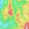 Mappa topografica Brudieux, altitudine, rilievo