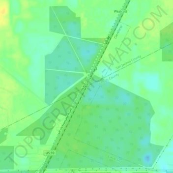 Mappa topografica Keno, altitudine, rilievo