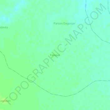 Mappa topografica Fatepur, altitudine, rilievo