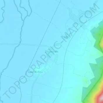 Mappa topografica Ban Dong Pa Sak, altitudine, rilievo