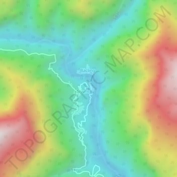 Mappa topografica 村17, altitudine, rilievo