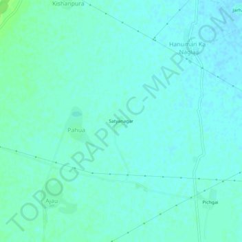 Mappa topografica Satyanagar, altitudine, rilievo