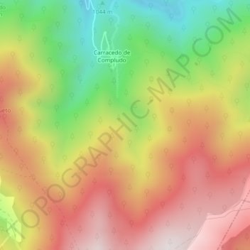 Mappa topografica El Tirano, altitudine, rilievo