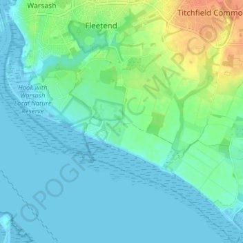 Mappa topografica Chilling, altitudine, rilievo