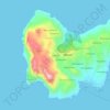 Mappa topografica Σταυρός, altitudine, rilievo