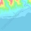Mappa topografica San Rafael, altitudine, rilievo
