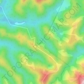 Mappa topografica Mato Preto, altitudine, rilievo