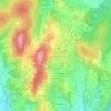 Mappa topografica Les Souchons, altitudine, rilievo