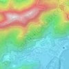 Mappa topografica Cachoeira dos Primatas, altitudine, rilievo