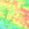 Mappa topografica Coët Colay, altitudine, rilievo
