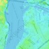Mappa topografica WNYC-AM (New York), altitudine, rilievo