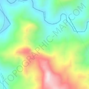 Mappa topografica El Sande, altitudine, rilievo