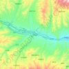 Mappa topografica 平安区, altitudine, rilievo