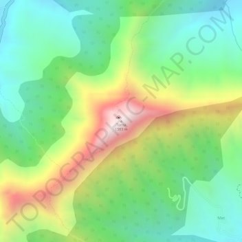 Mappa topografica Torna, altitudine, rilievo