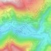 Mappa topografica La Pierre, altitudine, rilievo