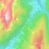 Mappa topografica La Piche, altitudine, rilievo