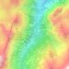 Mappa topografica Les Prioux, altitudine, rilievo