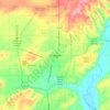 Mappa topografica Tahlequah, altitudine, rilievo