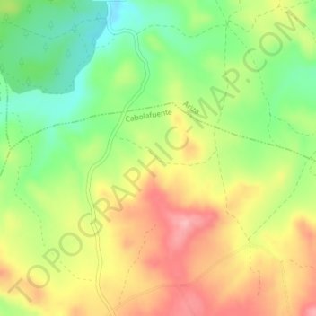 Mappa topografica Cerro de las Pilas, altitudine, rilievo