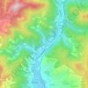 Mappa topografica Usella, altitudine, rilievo