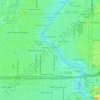 Mappa topografica Michigan Park, altitudine, rilievo