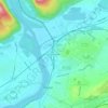 Mappa topografica Upper Pittston, altitudine, rilievo