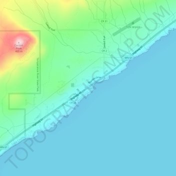 Mappa topografica Tofte, altitudine, rilievo