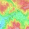 Mappa topografica Le Rain Brice, altitudine, rilievo