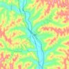 Mappa topografica 道镇, altitudine, rilievo