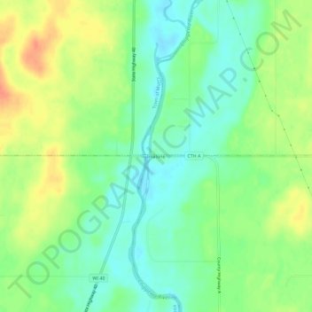 Mappa topografica Imalone, altitudine, rilievo