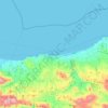 Mappa topografica Rethymno, altitudine, rilievo