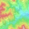Mappa topografica Cortia, altitudine, rilievo