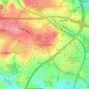 Mappa topografica East Ardsley, altitudine, rilievo
