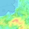 Mappa topografica Kerlevenan, altitudine, rilievo