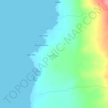 Mappa topografica Ohepuupuu, altitudine, rilievo