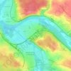 Mappa topografica Les Mottes, altitudine, rilievo