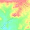 Mappa topografica Heart Butte, altitudine, rilievo